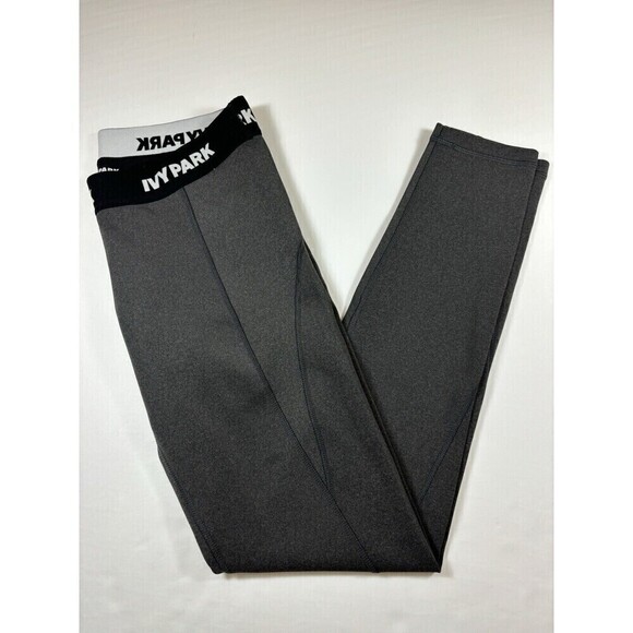 Ivy Park Leggings Grey Medium Name on Waistband Shimmery - Picture 3 of 14